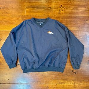 Broncos Port Authority Men's Navy Pull Over‎